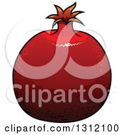 Cartoon Pomegranate Fruit