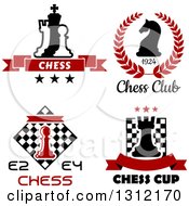 Poster, Art Print Of Chess Piece Designs With Text