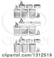 Poster, Art Print Of Food Cans In Color And Black And White