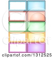 Clipart Of Cartoon Colorful Frames Royalty Free Vector Illustration