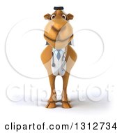 Clipart Of A 3d Arabian Doctor Camel Royalty Free Illustration by Julos