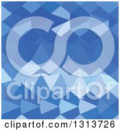 Clipart Of A Low Poly Abstract Geometric Background Of Brandeis Blue Royalty Free Vector Illustration