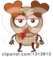 Poster, Art Print Of Cartoon Indifferent Brown Dog Character