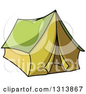 Poster, Art Print Of Cartoon Green Tent