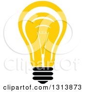 Poster, Art Print Of Yellow Light Bulb