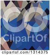 Poster, Art Print Of Low Poly Abstract Geometric Background Of Bluebonnet