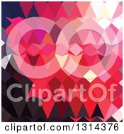 Poster, Art Print Of Low Poly Abstract Geometric Background Of Alizaran Crimson
