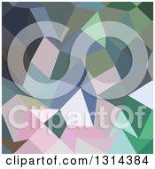 Poster, Art Print Of Low Poly Abstract Geometric Background Of Light Pastel Purple