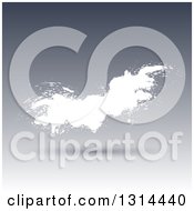 Poster, Art Print Of Floating White Grunge Splatter Over Gradient Gray