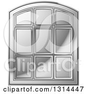 Poster, Art Print Of Rounded Top Silver Window Frame