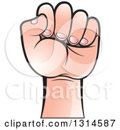Poster, Art Print Of Fisted Caucasian Hand