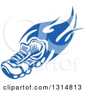Blue Tribal Flaming Sports Shoe 4