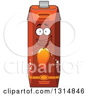 Clipart Of Cartoon Mango Juice Carton Characters Royalty Free Vector Illustration