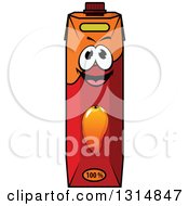 Clipart Of Cartoon Mango Juice Carton Characters 2 Royalty Free Vector Illustration