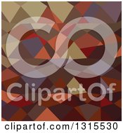 Poster, Art Print Of Low Poly Abstract Geometric Background Of Butterscotch Brown