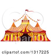 Poster, Art Print Of Red And Yellow Big Top Circus Tent