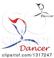 Poster, Art Print Of Ribbon Dancers In Action With Text
