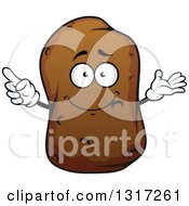 Cartoon Russet Potato Character Presenting And Pointing