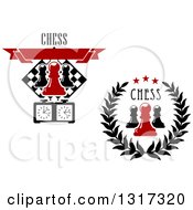 Poster, Art Print Of Chess Pawn And Timer Designs With Text
