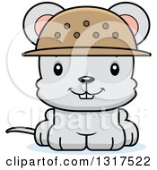 Cartoon Cute Happy Mouse Zookeeper