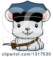 Poster, Art Print Of Cartoon Cute Happy Mouse Mailman