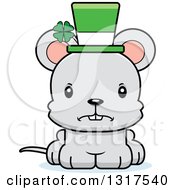 Poster, Art Print Of Cartoon Cute Mad St Patricks Day Irish Mouse