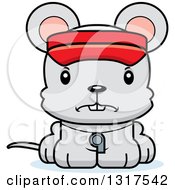 Cartoon Cute Mad Mouse Lifeguard