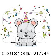 Poster, Art Print Of Cartoon Cute Mad Party Mouse