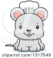 Poster, Art Print Of Cartoon Cute Happy Mouse Chef