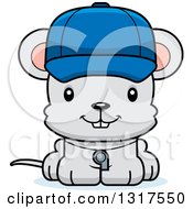 Poster, Art Print Of Cartoon Cute Happy Mouse Coach