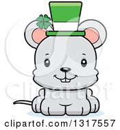 Poster, Art Print Of Cartoon Cute Happy St Patricks Day Irish Mouse