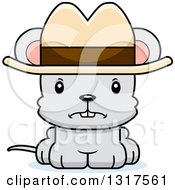 Poster, Art Print Of Cartoon Cute Mad Mouse Cowboy