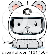 Poster, Art Print Of Cartoon Cute Mad Mouse Astronaut