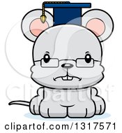 Poster, Art Print Of Cartoon Cute Mad Mouse Professor