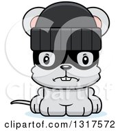 Poster, Art Print Of Cartoon Cute Mad Mouse Robber