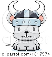 Poster, Art Print Of Cartoon Cute Mad Mouse Viking