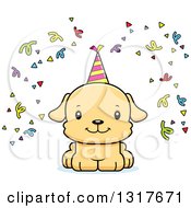 Poster, Art Print Of Cartoon Cute Happy Puppy Puppy Dog