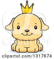 Poster, Art Print Of Cartoon Cute Happy Puppy Dog Prince