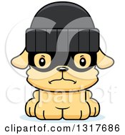 Poster, Art Print Of Cartoon Cute Mad Puppy Dog Robber