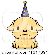 Poster, Art Print Of Cartoon Cute Mad Puppy Dog Wizard
