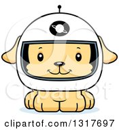 Poster, Art Print Of Cartoon Cute Happy Puppy Dog Astronaut