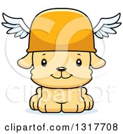 Cartoon Cute Happy Puppy Dog Hermes