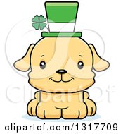 Poster, Art Print Of Cartoon Cute Happy Irish St Patricks Day Puppy Dog