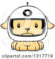 Poster, Art Print Of Cartoon Cute Mad Puppy Dog Astronaut