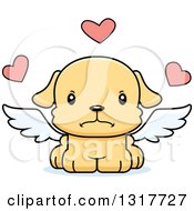 Poster, Art Print Of Cartoon Cute Mad Puppy Dog Cupid