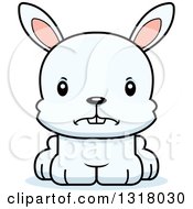 Poster, Art Print Of Cartoon Cute Mad White Rabbit