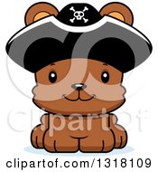 Poster, Art Print Of Cartoon Cute Happy Bear Cub Pirate