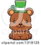 Poster, Art Print Of Cartoon Cute Happy Irish St Patricks Day Bear Cub