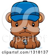 Poster, Art Print Of Cartoon Cute Mad Bear Cub Coach