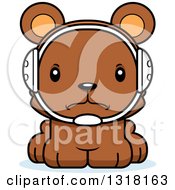 Poster, Art Print Of Cartoon Cute Mad Bear Cub Wrestler